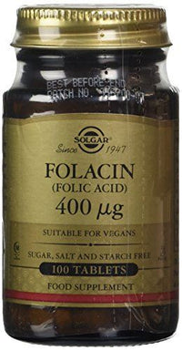 Solgar Folic Acid Tablets 400 Mcg, 100 Count