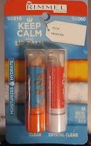 Rimmel Keep Calm And Shop Clear & Keep Calm And Love Crystal Clear Lip Balm Set - 3.7g
