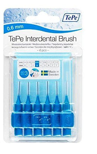 Tepe 0.6Mm Blue Tepe Interdental Brushes