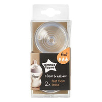 Tommee Tippee Closer To Nature Fast Flow Teats 2S