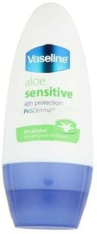 Vaseline Deodorant Rollon Aloe Sensitive 50ml (Previously Aloe Fresh)