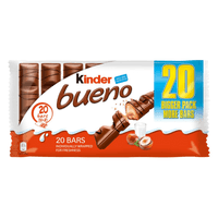 Kinder Bueno Chocolate Bars 43g PACK OF 10 