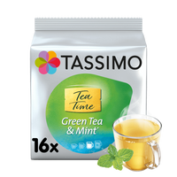 Tassimo Green Tea And Mint, 16 pods