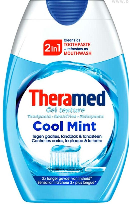 Theramed 2 In 1 Cool Mint Gel Toothpaste 75ml - RangePlus