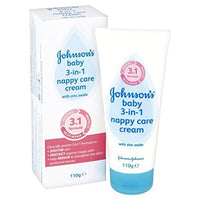 Johnson's 3-In-1 Baby Nappy Care Cream 110g